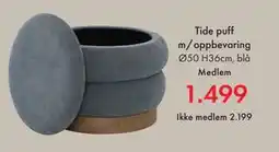 Fagmøbler Tide puff m/oppbevaring tilbud