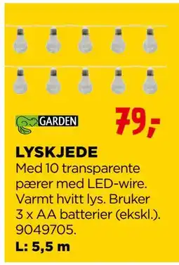jem & fix LYSKJEDE tilbud