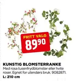 jem & fix KUNSTIG BLOMSTERRANKE tilbud