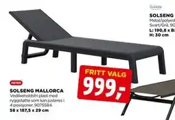 jem & fix SOLSENG MALLORCA tilbud