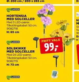 jem & fix HORTENSIA MED SOLCELLER tilbud