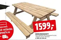 jem & fix BORD/BENKESETT tilbud