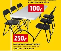 jem & fix SAMMENLEGGBART BORD tilbud