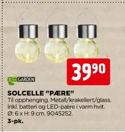 jem & fix SOLCELLE PÆRE tilbud
