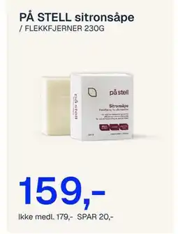 Jernia PÅ STELL sitronsåpe tilbud