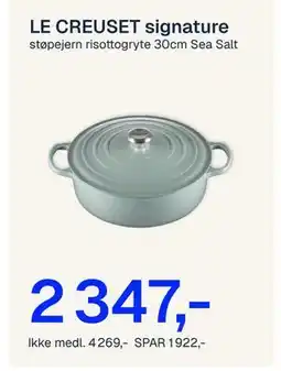 Jernia LE CREUSET signature tilbud