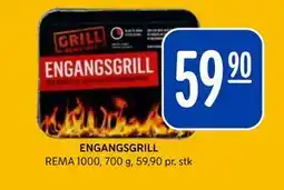 Rema 1000 ENGANGSGRILL tilbud