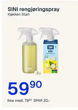 Jernia SINI rengjøringspray tilbud