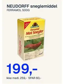Jernia NEUDORFF sneglemidde l tilbud