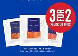 Rema 1000 RØKT/GRAVET LAKS & ØRRET tilbud