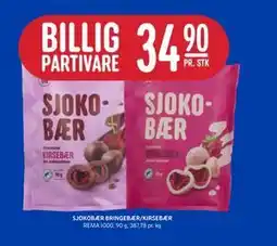 Rema 1000 SJOKOBÆR BRINGEBÆR/KIRSEBÆR tilbud