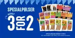 Rema 1000 SPESIALPØLSER MERKET 3 FOR 2 tilbud