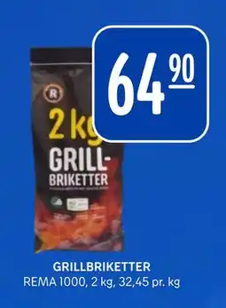 Rema 1000 GRILLBRIKETTER tilbud