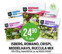 Kiwi ISBERG, ROMANO, CRISPI, MIDDELHAVS, RUCCULA MIX tilbud