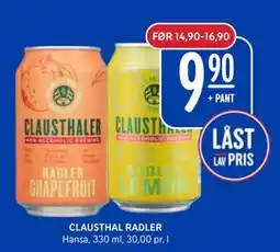 Rema 1000 CLAUSTHAL RADLER tilbud
