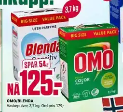 Europris OMO/BLENDA tilbud