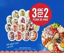 Rema 1000 TAPAS MERKET 3 FOR 2 tilbud
