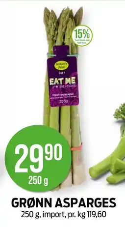 Kiwi GRØNN ASPARGES tilbud