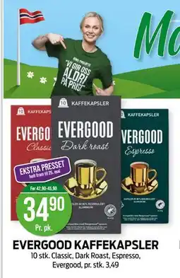 Kiwi EVERGOOD KAFFEKAPSLER tilbud