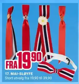 Europris MAI-SLØYFE tilbud