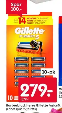Rusta Barberblad, herre Gillette tilbud