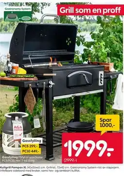 Rusta Kullgrill Pampas XL tilbud