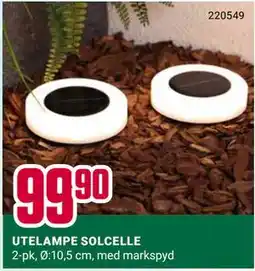 Europris UTELAMPE SOLCELLE tilbud