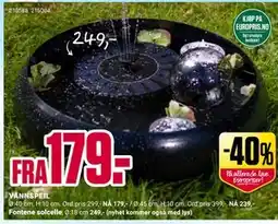 Europris Fontene solcelle tilbud