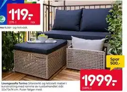 Rusta Loungesofa Torino tilbud