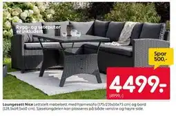 Rusta Loungesett Nice tilbud