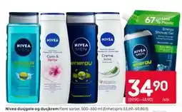 Rusta Nivea dusjgele og dusjkrem tilbud