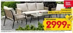 Rusta Loungesett Cannes, Medlemspris tilbud