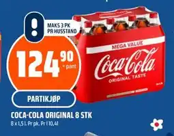 Coop Obs COCA-COLA ORIGINAL 8 STK tilbud