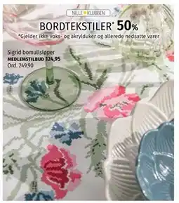 Nille Sigrid bomullsløper, Medlemspris tilbud