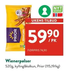 Jacobs Wienerpølser tilbud
