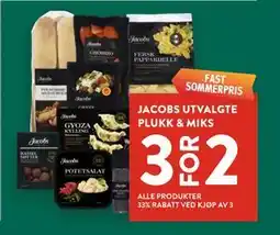 Jacobs JACOBS UTVALGTE PLUKK & MIKS tilbud