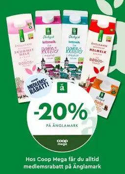 Coop Mega 20% på Änglamark tilbud
