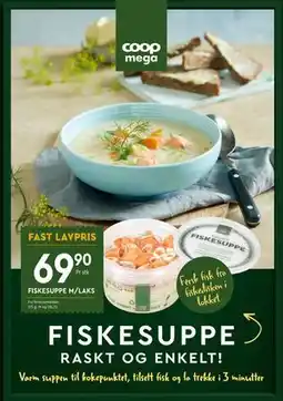 Coop Mega FISKESUPPE M/LAKS tilbud