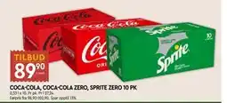 Coop Mega COCA-COLA, COCA-COLA ZERO, SPRITE ZERO 10 PK tilbud