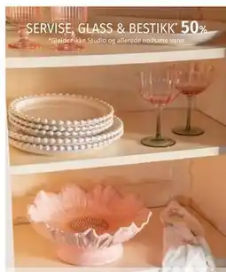 Nille SERVISE, GLASS & BESTIKK* 50% tilbud