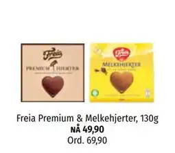 Nille Freia Premium & Melkehjerter, 130g tilbud