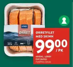 Jacobs ØRRETFILET MED SKINN tilbud