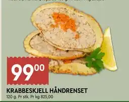 Coop Mega KRABBESKJELL HÅNDRENSET tilbud