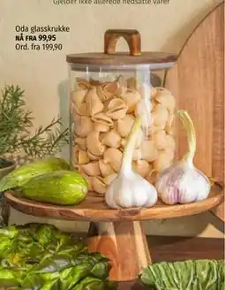 Nille Oda glasskrukke tilbud
