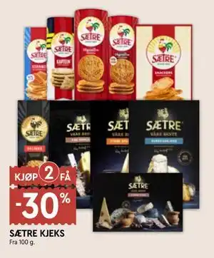 Coop Mega SÆTRE KJEKS tilbud
