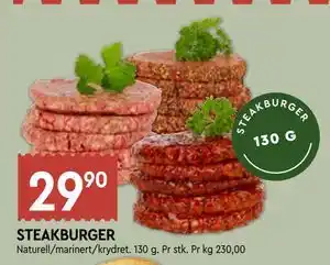 Coop Mega STEAKBURGER tilbud