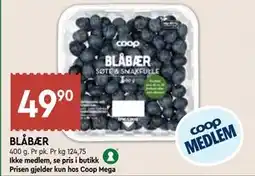 Coop Mega BLÅBÆR, Medlemspris tilbud