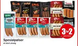 Spar Spesialpølser tilbud