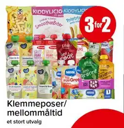 Spar Klemmeposer/mellommåltid tilbud