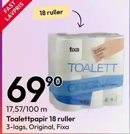 Gigaboks Toalettpapir 18 ruller tilbud